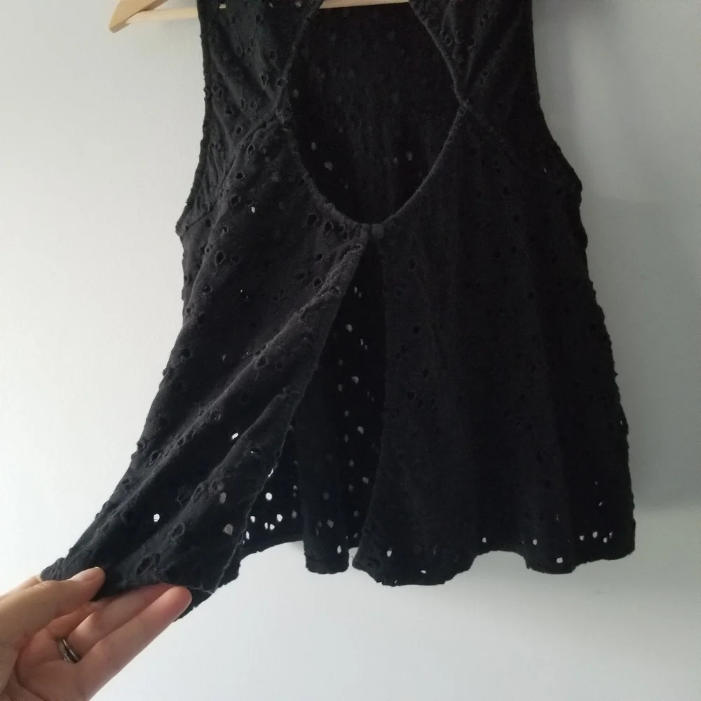 Free People Cupcake Mali Open Eyelet Top - Picture 7 of 9